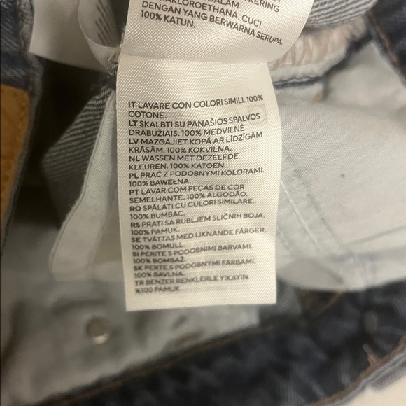 H&M &Denim Ultra High Rise Wide Leg Baggy Fit Jeans, Size 8 - Picture 11 of 11